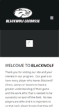 Mobile Screenshot of blackwolflacrosse.com
