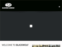 Tablet Screenshot of blackwolflacrosse.com